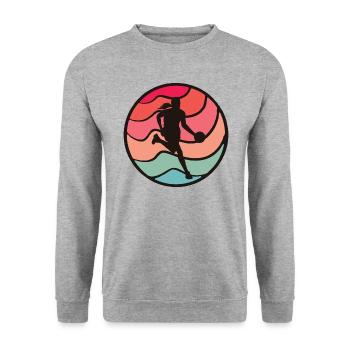 Joueuse de basket-ball Joueuse de basket-ball - Sweat-shirt Unisexe - gris chiné - Devant - Alina (178cm) & Michal (187cm)