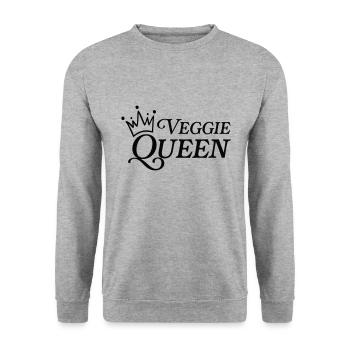 Vegan - Unisex Sweatshirt - salt & pepper - Front - Alina (178cm) & Michal (187cm)