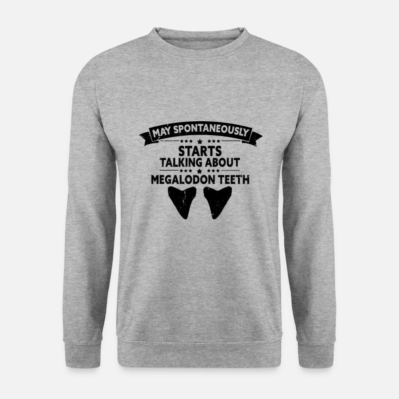 Paläontologe Designs Fossil Hunter Student - Unisex Pullover - Weißgrau meliert