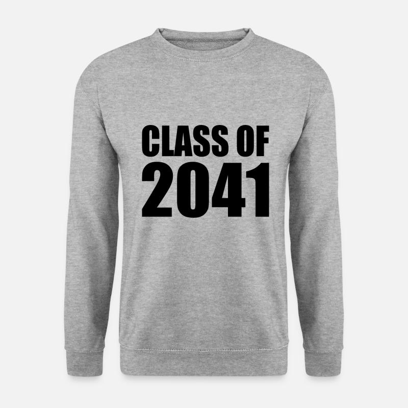 Class of 20241 - Unisex Pullover - Weißgrau meliert