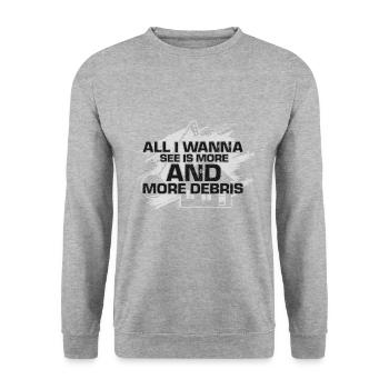 House Demolition and Renovation Design - Unisex Sweatshirt - salt & pepper - Front - Alina (178cm) & Michal (187cm)