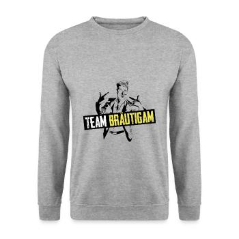 célibataire cool marié - Sweat-shirt Unisexe - gris chiné - Devant - Alina (178cm) & Michal (187cm)