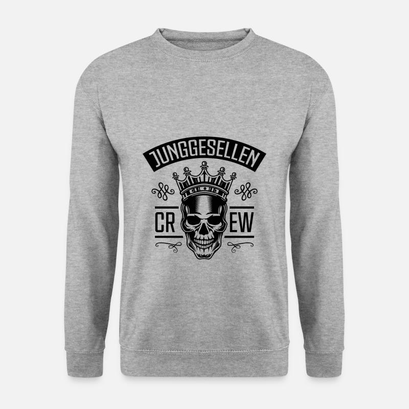 Junggesellenabschied crew - Unisex Pullover - Weißgrau meliert