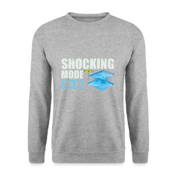 Conceptions de sauveteurs pour les techniciens de piscine - Sweat-shirt Unisexe - gris chiné - Devant - Alina (178cm) & Michal (187cm)