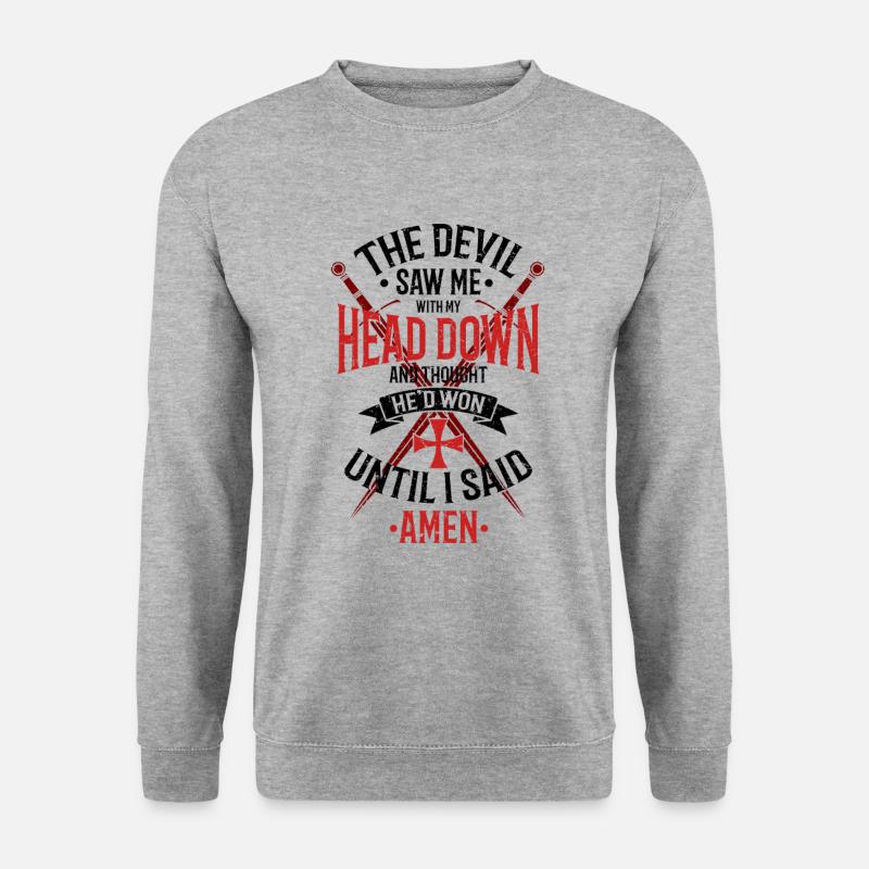 The Devil Saw Me With My Head Down Red / Black - Unisex Sweatshirt - salt & pepper