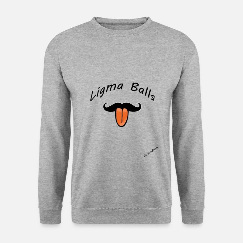 Ligma Balls - Unisex Pullover - Weißgrau meliert