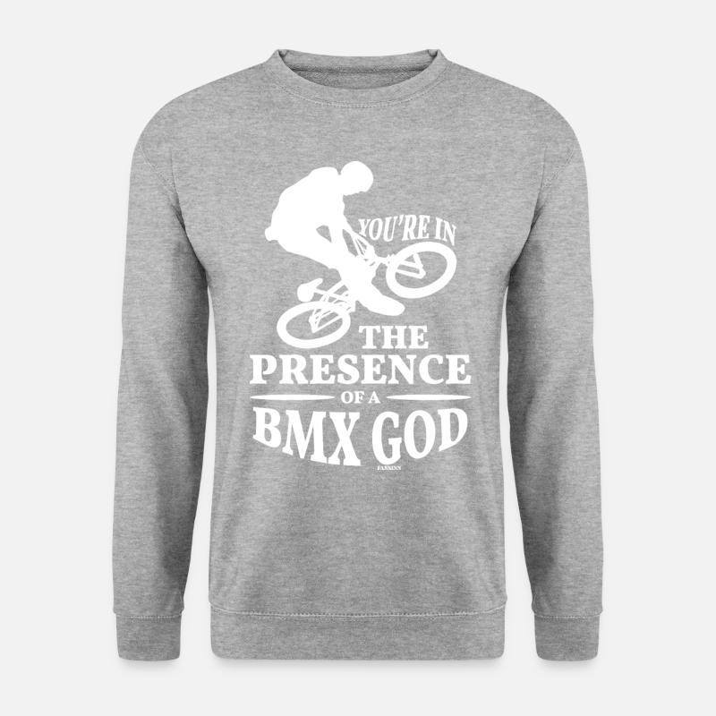 BMX Devis Vélo Descente - Sweat-shirt Unisexe - gris chiné