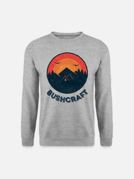 Bushcraft survival - Unisex Sweatshirt - salt & pepper
