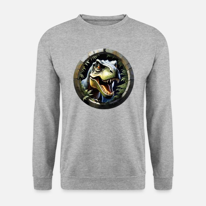 T-Rex - Unisex Sweatshirt - salt & pepper