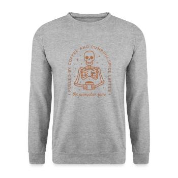 Pumpkin spice latte - Unisex Sweatshirt - salt & pepper - Front - Alina (178cm) & Michal (187cm)