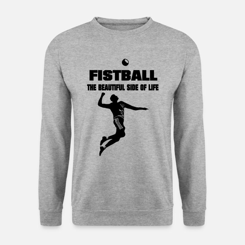 FISTBALL - Unisex Pullover - Weißgrau meliert