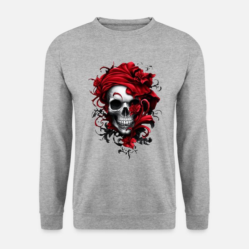 Stylish skull - Unisex Sweatshirt - salt & pepper