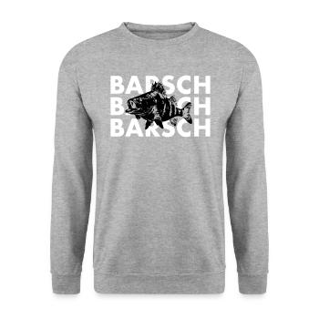 Barsch Shirt - Unisex Pullover - Weißgrau meliert - Vorne - Alina (178cm) & Michal (187cm)