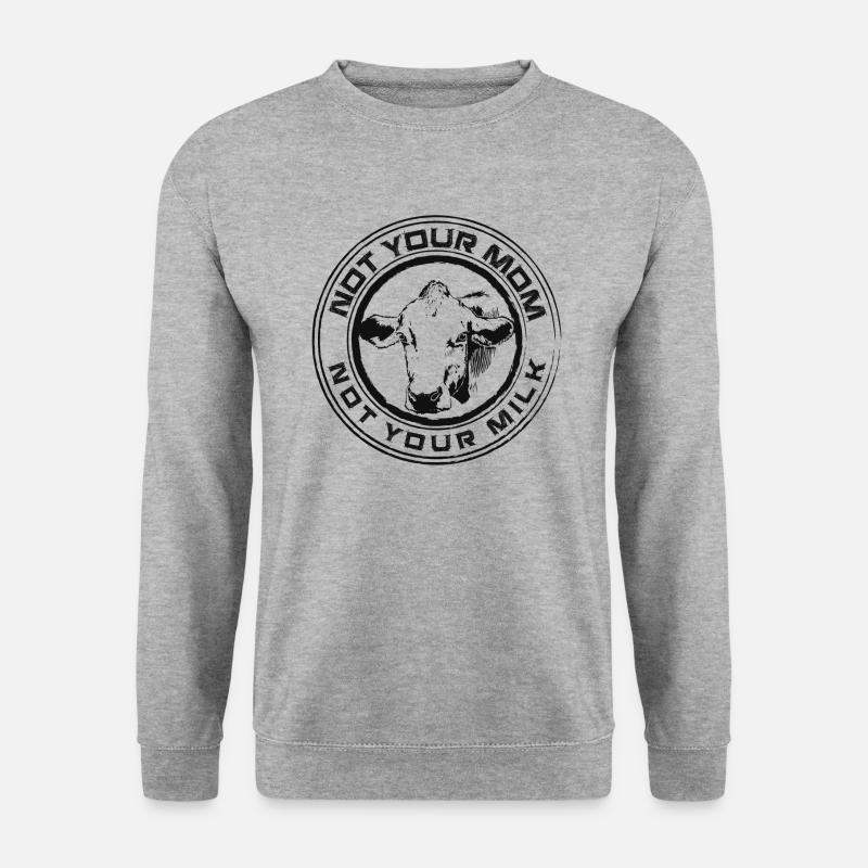 Vegan Milk - Unisex Pullover - Weißgrau meliert