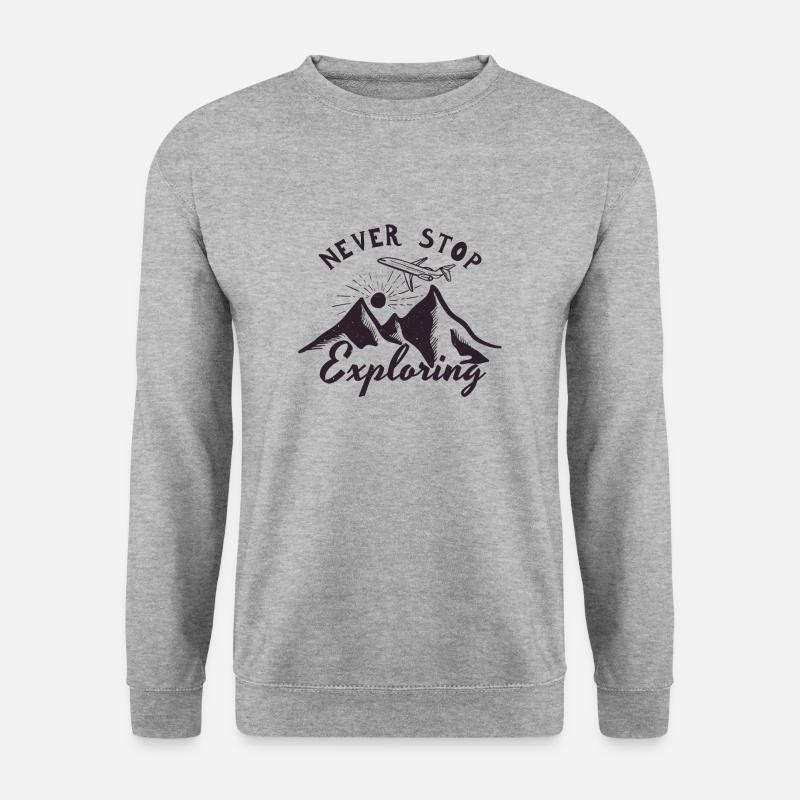 Explore, Travel, Trip - Unisex Sweatshirt - salt & pepper