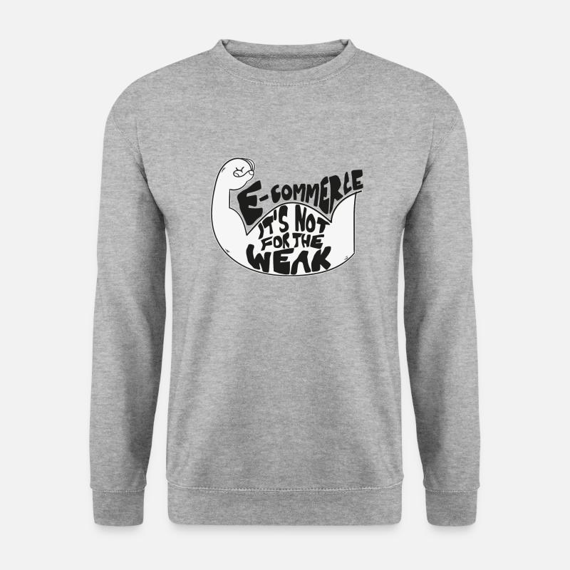 E-Commerce - Sweat-shirt Unisexe - gris chiné