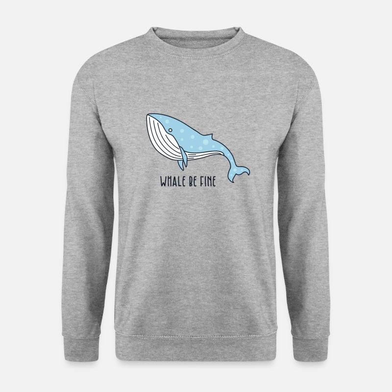 whale - Unisex Sweatshirt - salt & pepper