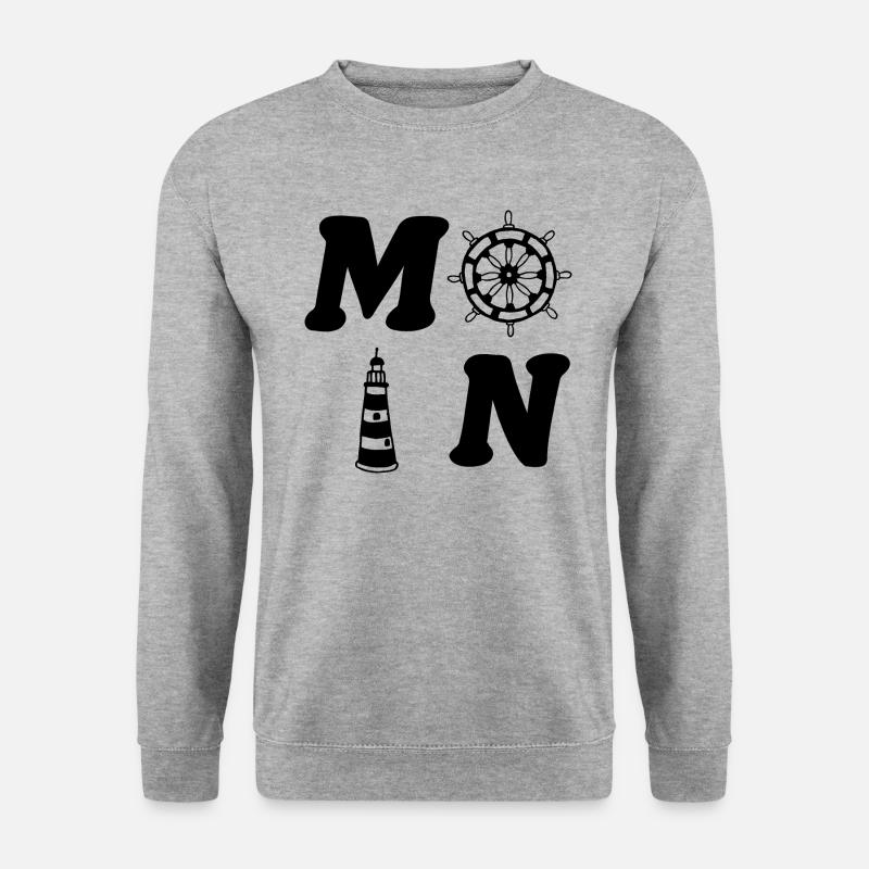 Moin - Unisex Pullover - Weißgrau meliert