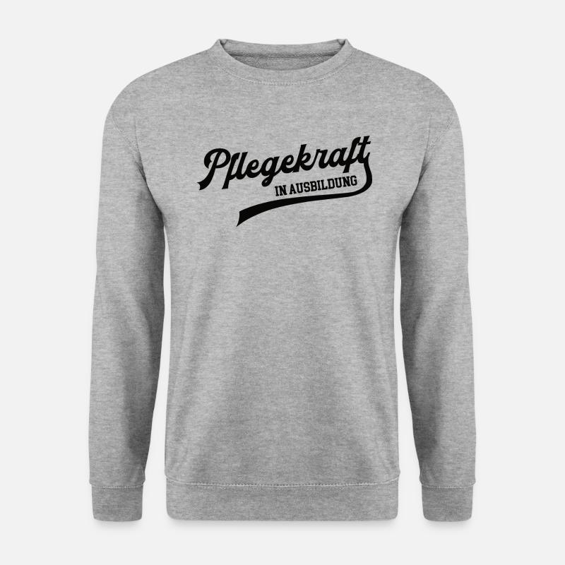 Pflegekraft in Ausbildung Pflegerausbildung Pflege - Unisex Pullover - Weißgrau meliert