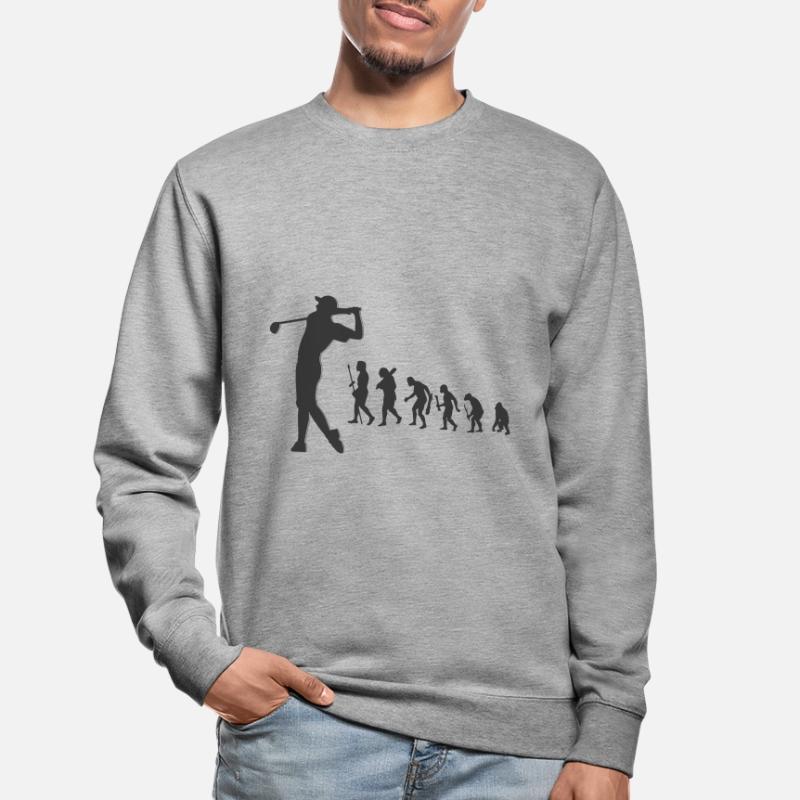 Evolution Golf Golfer Abschlag Entwicklung Unisex Pullover