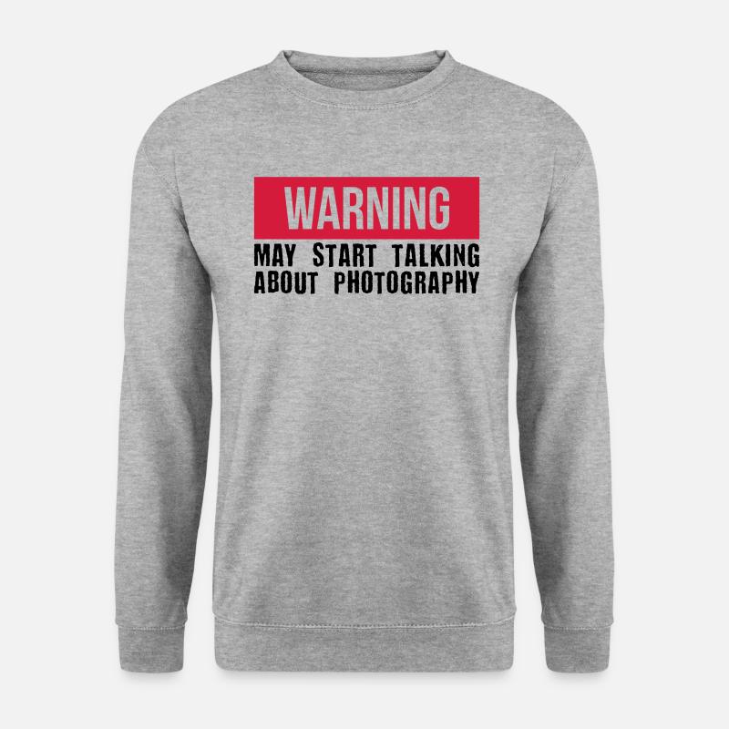 Start talking Photography - camera - Unisex Sweatshirt - salt & pepper