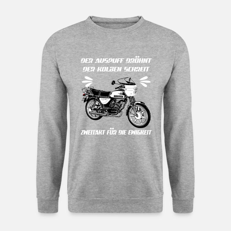 Zündapp KS 50 Watercooled Krad Kult - Unisex Pullover - Weißgrau meliert