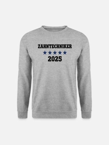 Zahntechniker 2025 Beruf Zahntechnik Lehre - Unisex Pullover - Weißgrau meliert