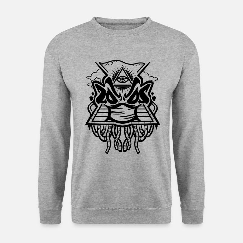 2020 graffiti illustration - black - Unisex Sweatshirt - salt & pepper