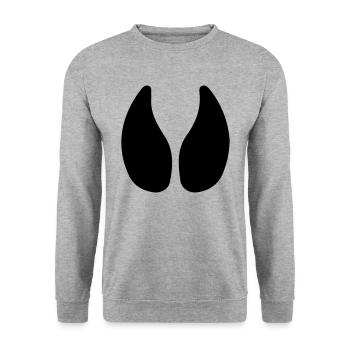Hoof print cow cow cowshed cowshed - Unisex Sweatshirt - salt & pepper - Front - Alina (178cm) & Michal (187cm)