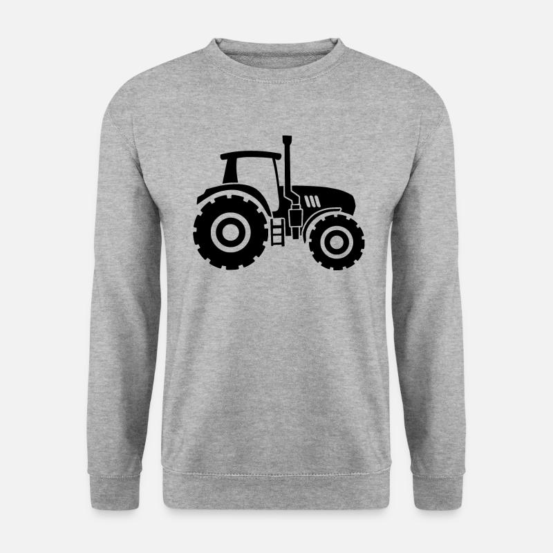 Traktor - Unisex Pullover - Weißgrau meliert