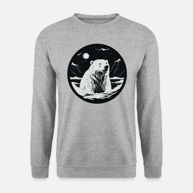 Polar bear - Unisex Sweatshirt - salt & pepper