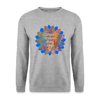 chung do ama rung ning e 49 - Unisex Pullover - Weißgrau meliert - Vorne - Alina (178cm) & Michal (187cm)