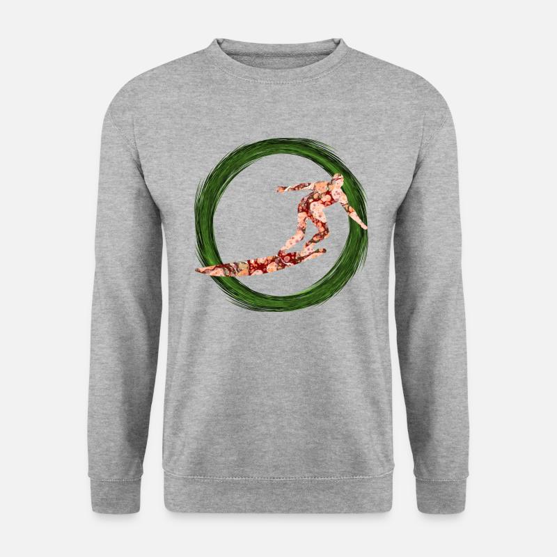surfer e 214 - Unisex Pullover - Weißgrau meliert