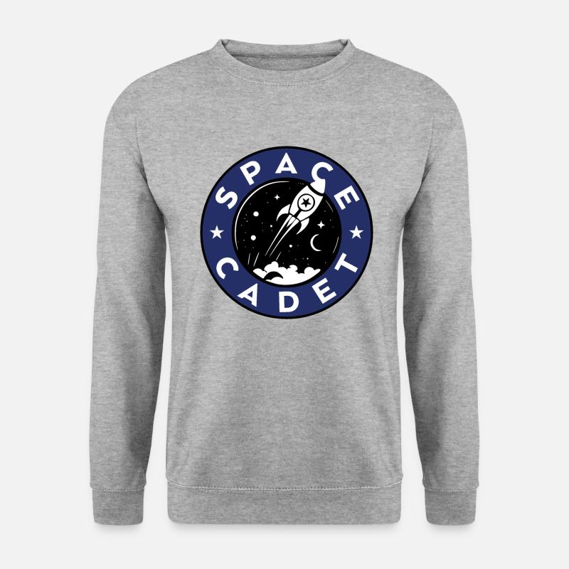 Weltraum-Kadett - Unisex Pullover - Weißgrau meliert