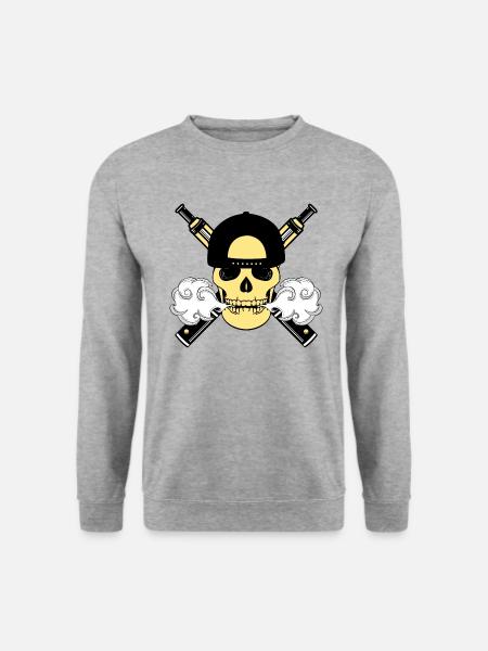 Vaper - Unisex Pullover - Weißgrau meliert