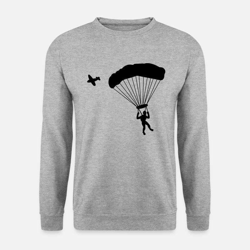 Skydiving Parachutist Parachutist - Unisex Sweatshirt - salt & pepper
