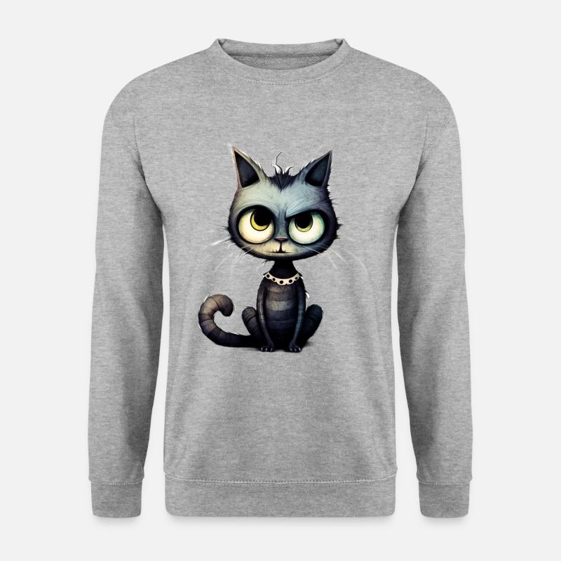 Ugly cat - Unisex Sweatshirt - salt & pepper
