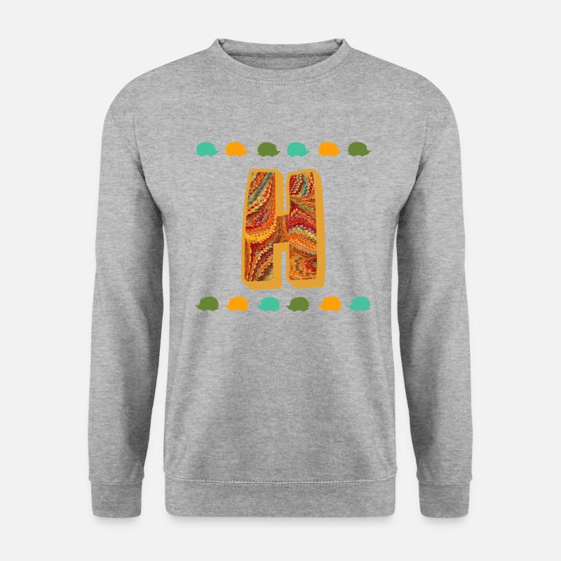 igel e 22 h - Unisex Pullover - Weißgrau meliert