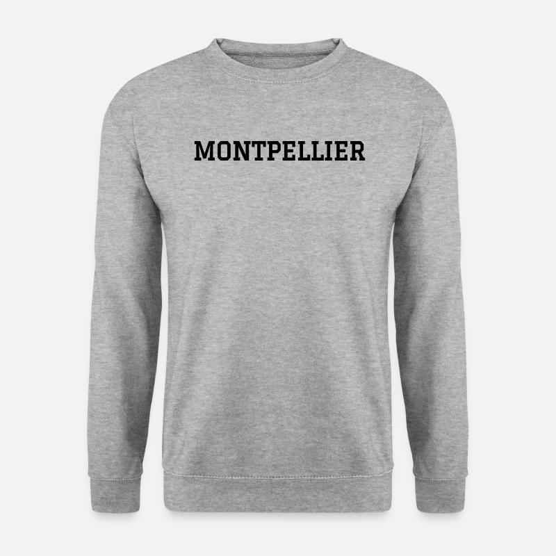 Montpellier - Unisex Pullover - Weißgrau meliert