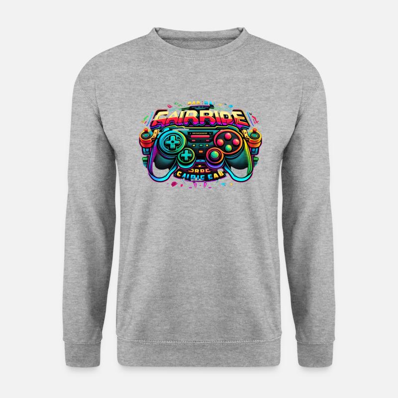 Arcade gaming controller neon - Unisex Sweatshirt - salt & pepper