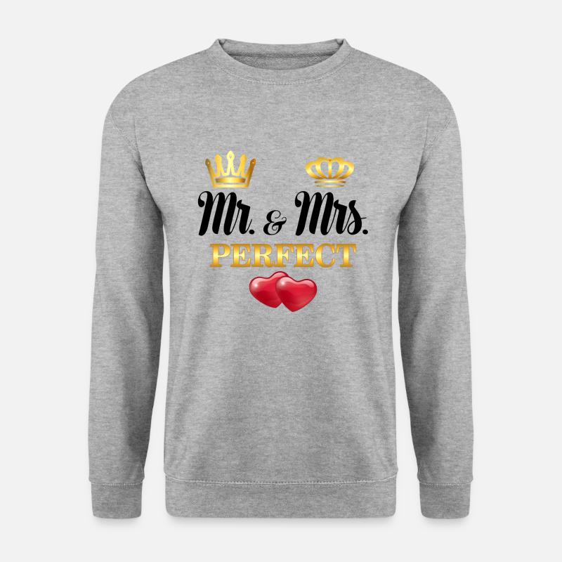 Mr & Mrs Parfait - Sweat-shirt Unisexe - gris chiné