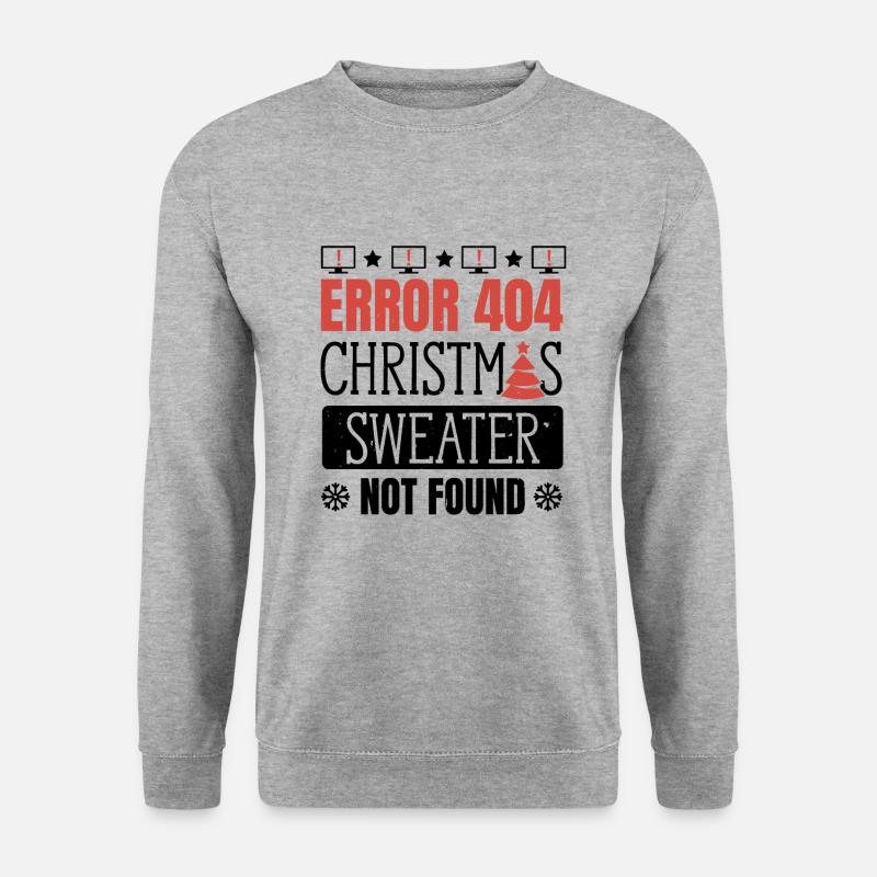 Xmas - Unisex Pullover - Weißgrau meliert