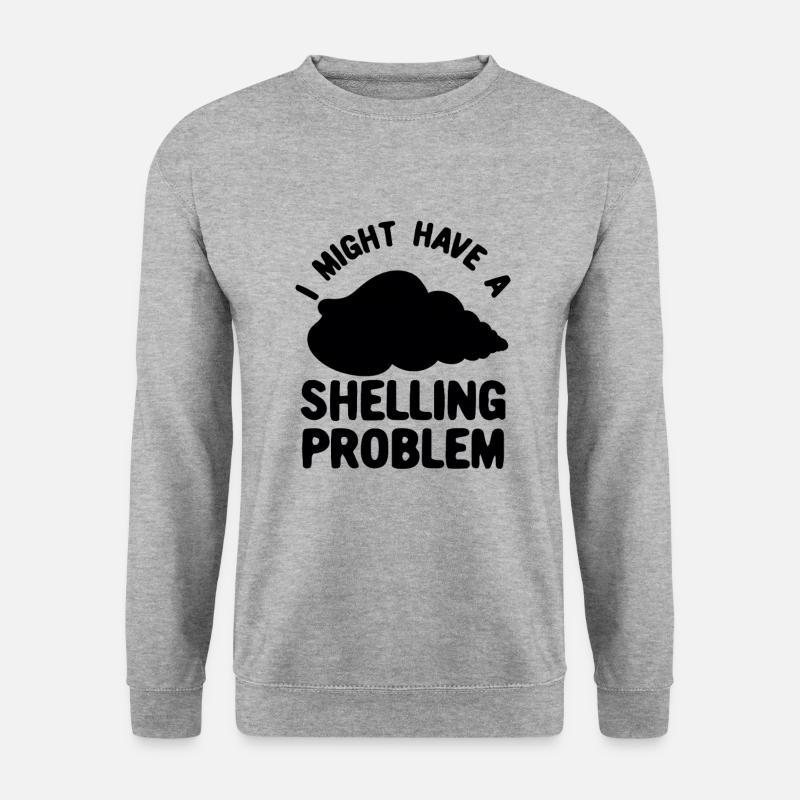 Shelling Collector Shelling Problem - Unisex Sweatshirt - salt & pepper