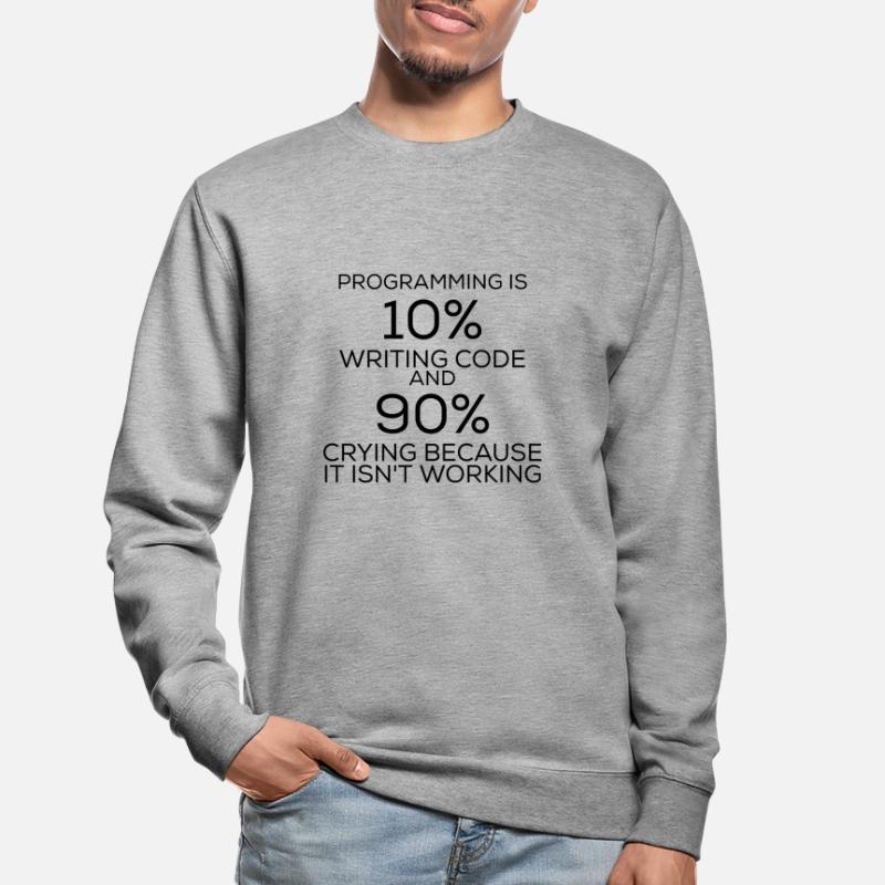 Funny saying programming programming Unisex Sweatshirt