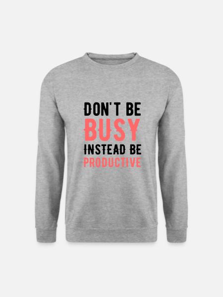 Motivationszitat Motivation Spruch - Unisex Pullover - Weißgrau meliert