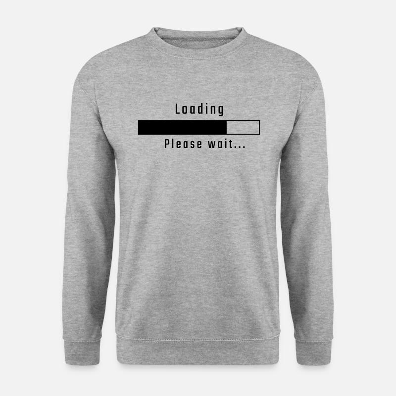 Loading - please wait - Unisex Sweatshirt - salt & pepper