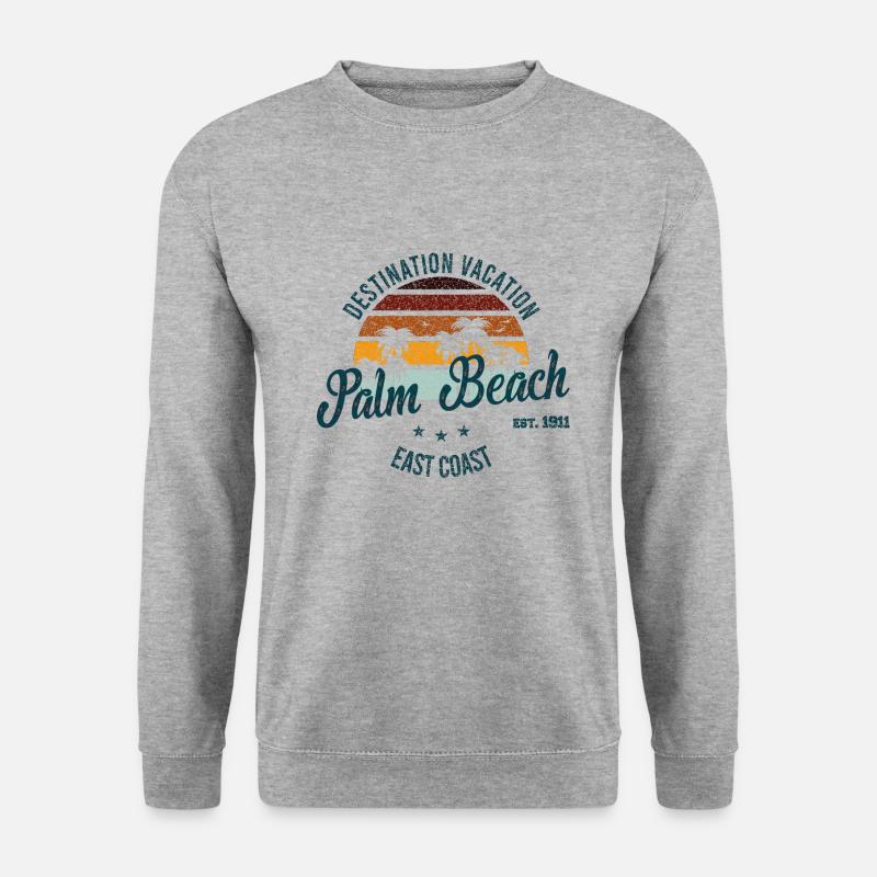 Palm Beach Destination - Unisex Sweatshirt - salt & pepper