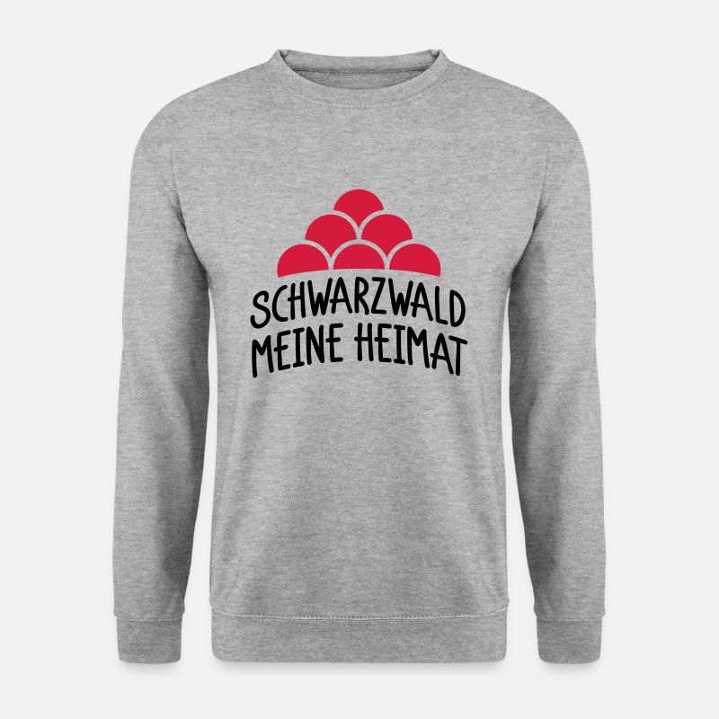 Schwarzwald meine Heimat - Unisex Pullover - Weißgrau meliert