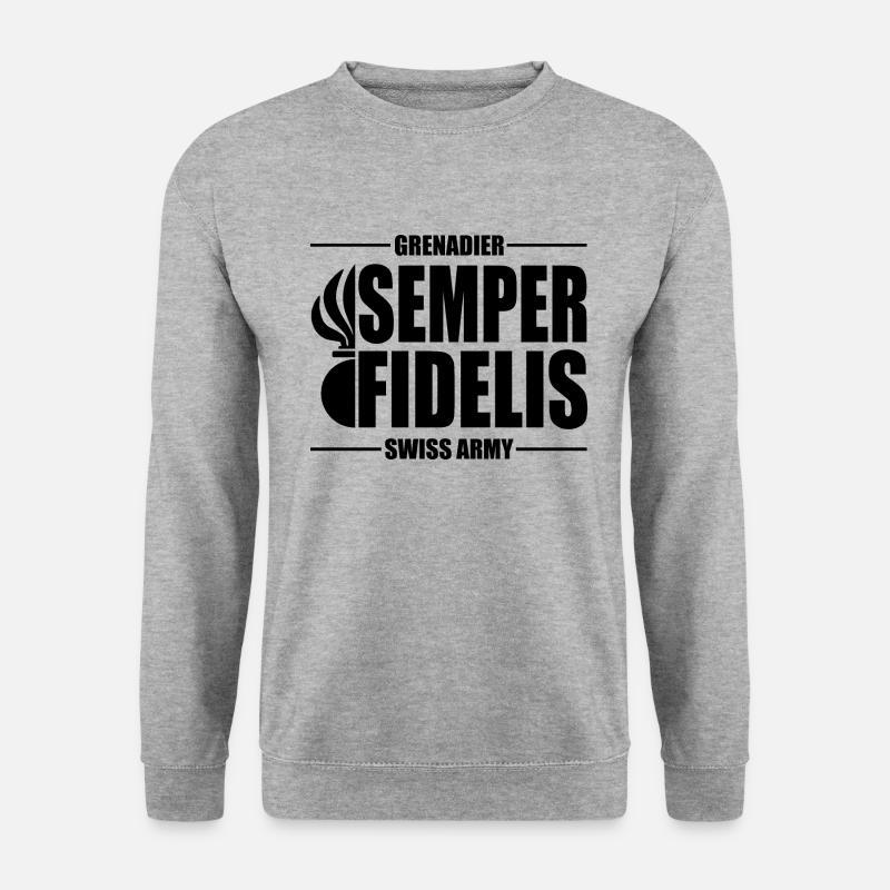 Grenadier - Unisex Pullover - Weißgrau meliert