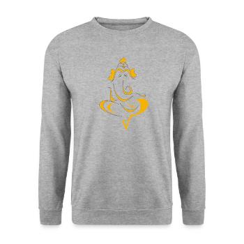 GANESHA ELEPHANT - Sweat-shirt Unisexe - gris chiné - Devant - Alina (178cm) & Michal (187cm)